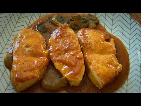 Delicioso solomillo de pavo en salsa de cerveza